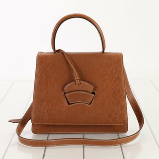 ロエベ(LOEWE)のヴィンテージ ロエベ バルセロナ レザー 2WAY ショルダーバッグ 斜め掛け クロスボディ ハンド トート レディース MMT D14-15(ショルダーバッグ)