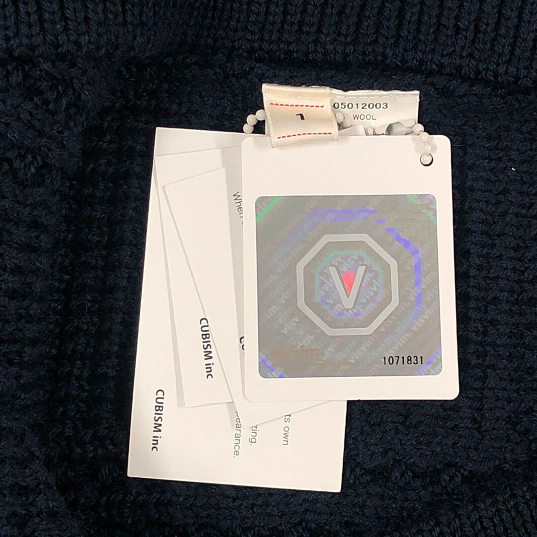 VISVIM(ヴィスヴィム)のVISVIM ビズビム 品番 0118405012003 FISHERMAN CABLE KNIT フィッシャーマン ケーブル ニット セーター ネイビー サイズ1 正規品 / 32812 メンズのトップス(ニット/セーター)の商品写真