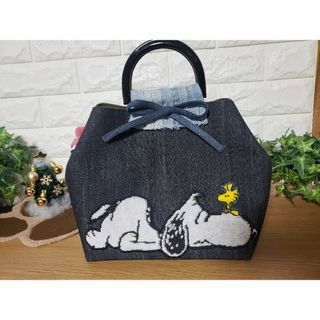 ★持ち手がリングの★デニムde.トートbag♪(バッグ)