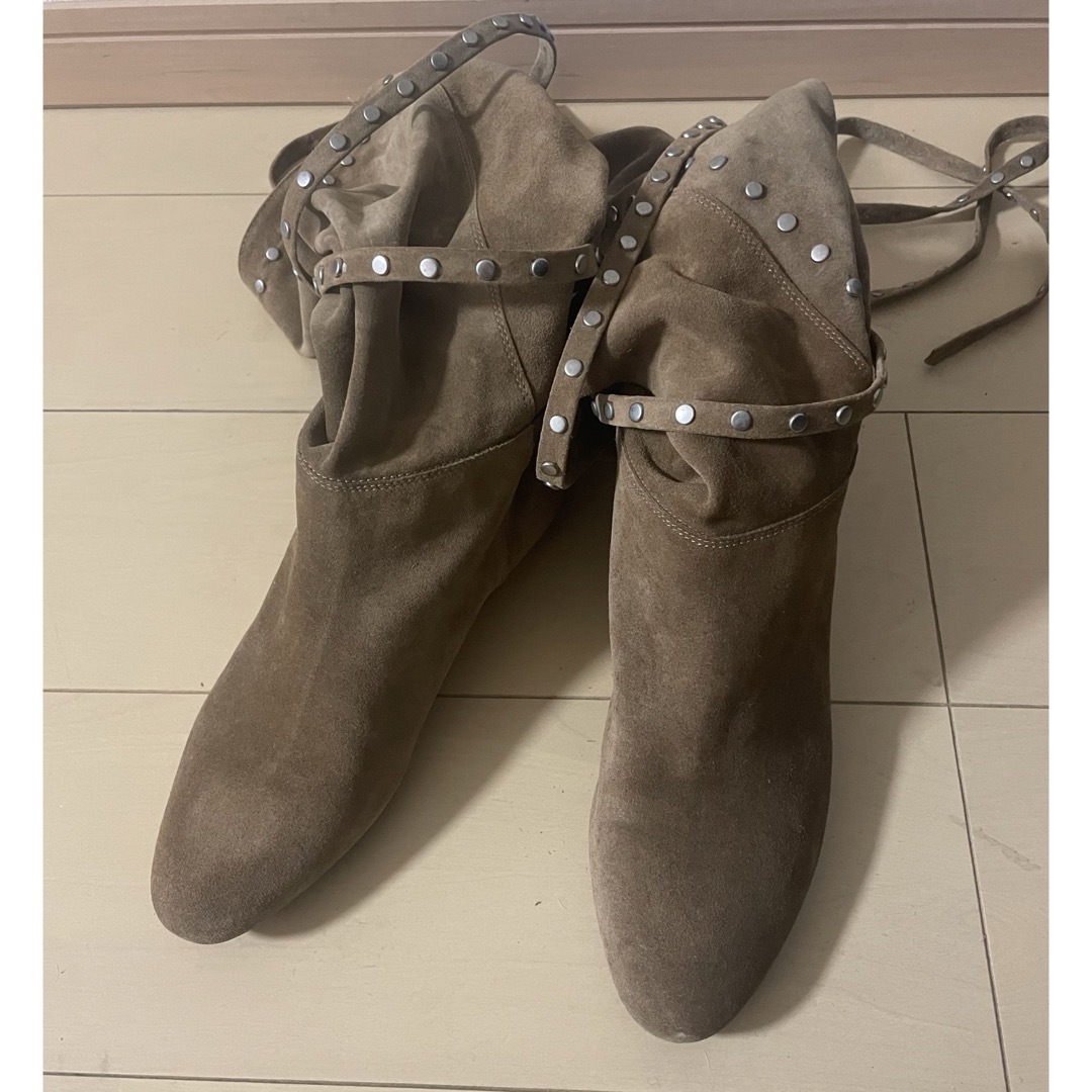 JIMMY CHOO(ジミーチュウ)の完売　１２万円　 JIMMY CHOO ジミーチュウ　本革 スエードレザーブーツ レディースの靴/シューズ(ブーツ)の商品写真