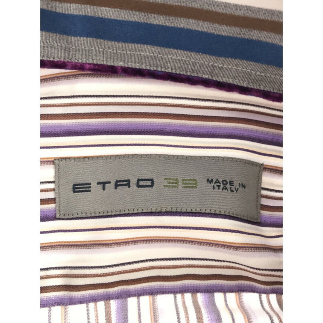 ETRO エトロ 14AW マルチストライプコットンシャツ ミックス 3987cm袖丈