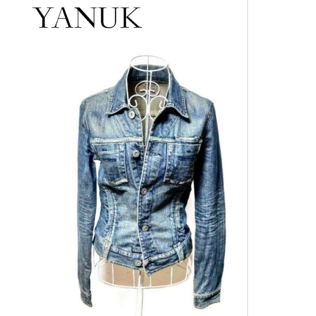 YANUK(ヤヌーク)の✨YANUK★レディース★デニムジャケット★sizeXP レディースのジャケット/アウター(Gジャン/デニムジャケット)の商品写真