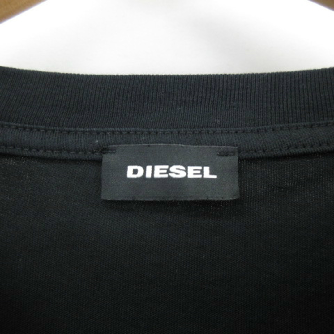 DIESEL(ディーゼル)のDIESEL レイヤード ロングスリーブ 長袖 ロゴ Tシャツ 黒   S メンズのトップス(Tシャツ/カットソー(七分/長袖))の商品写真