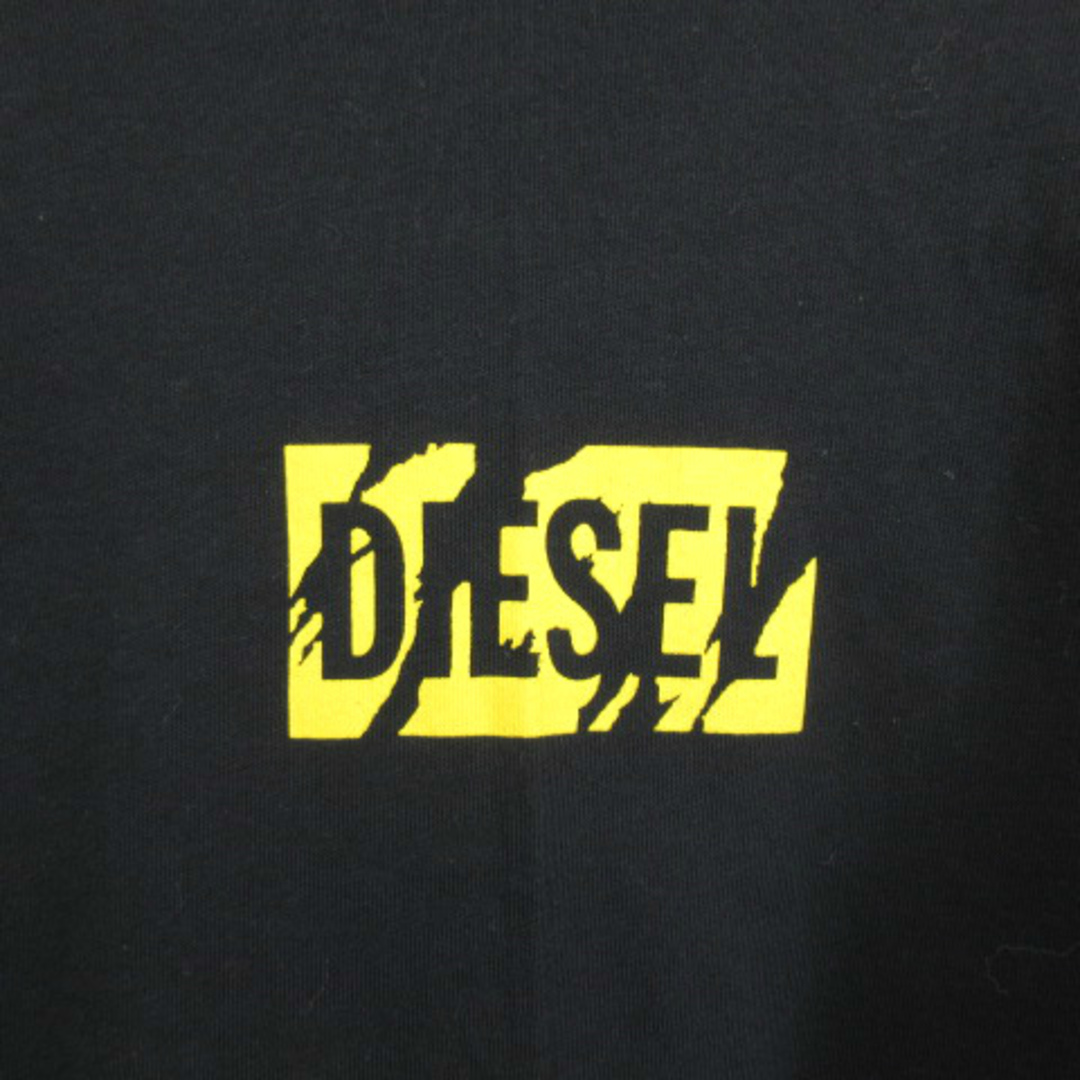 DIESEL(ディーゼル)のDIESEL レイヤード ロングスリーブ 長袖 ロゴ Tシャツ 黒   S メンズのトップス(Tシャツ/カットソー(七分/長袖))の商品写真