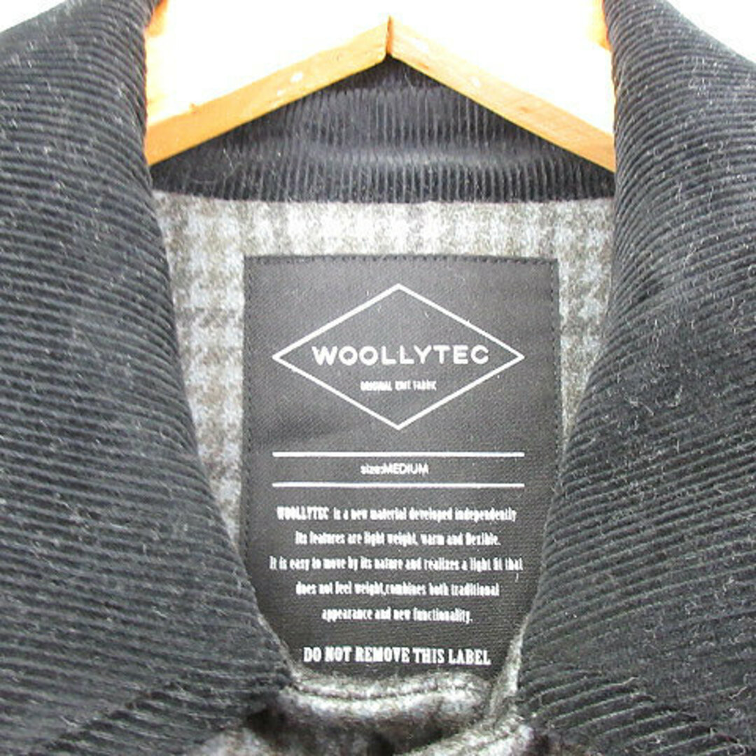 RAGEBLUE(レイジブルー)のレイジブルー RAGEBLUE ウーリーテック 千鳥格子 ステンカラーコート M メンズのジャケット/アウター(ステンカラーコート)の商品写真