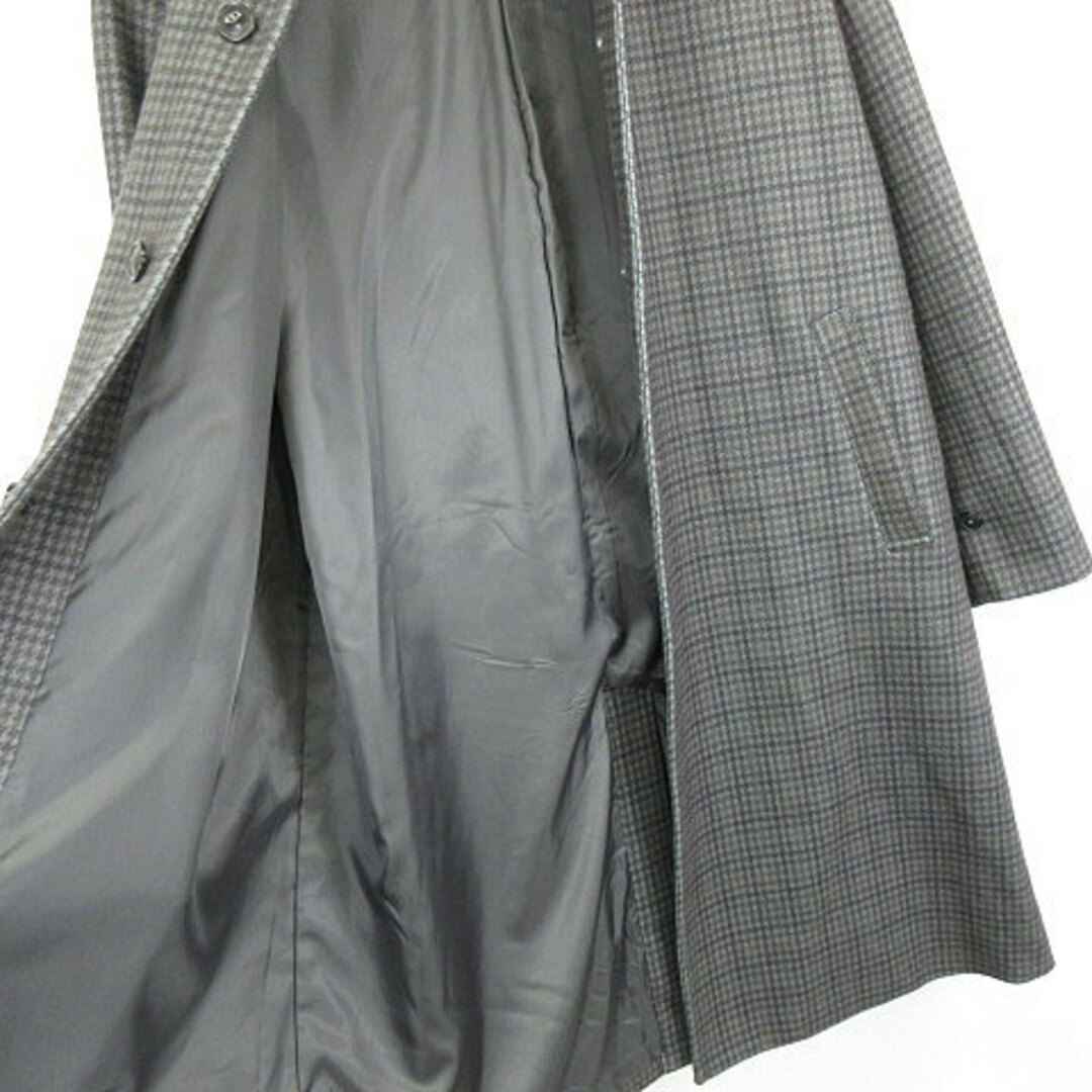 RAGEBLUE(レイジブルー)のレイジブルー RAGEBLUE ウーリーテック 千鳥格子 ステンカラーコート M メンズのジャケット/アウター(ステンカラーコート)の商品写真