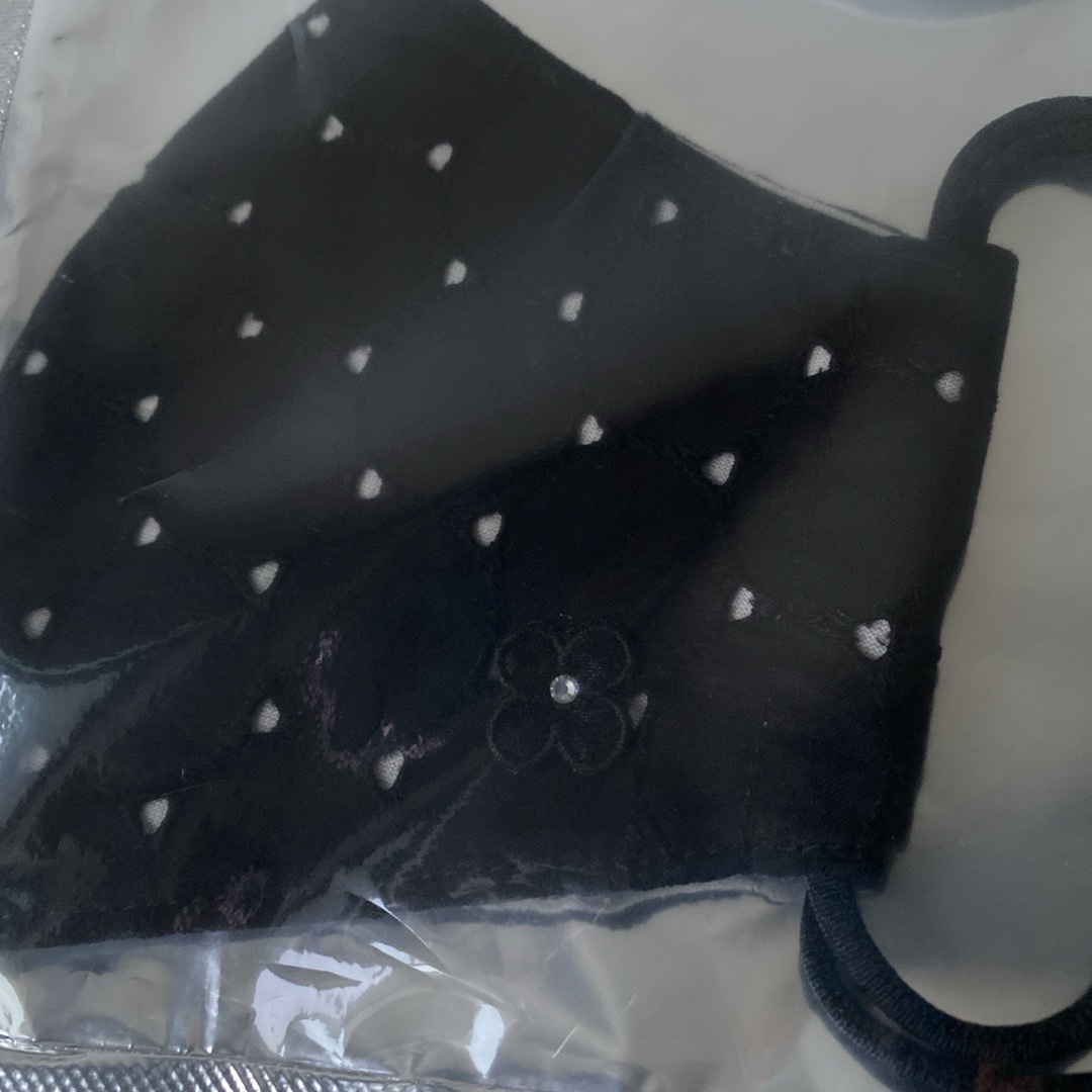 ANTEPRIMA(アンテプリマ)のアンテプリマ レディース マスク コットンレース ブラック フィオーレ 未開封 レディースのファッション小物(その他)の商品写真