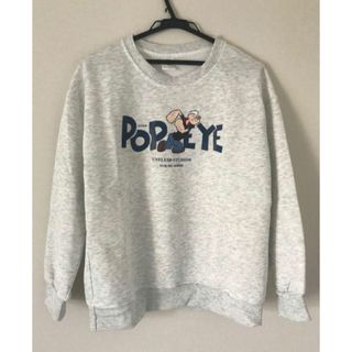新品　ポパイ　トレーナー　スエット　スウェット　韓国　イラスト あったか裏起毛(トレーナー/スウェット)
