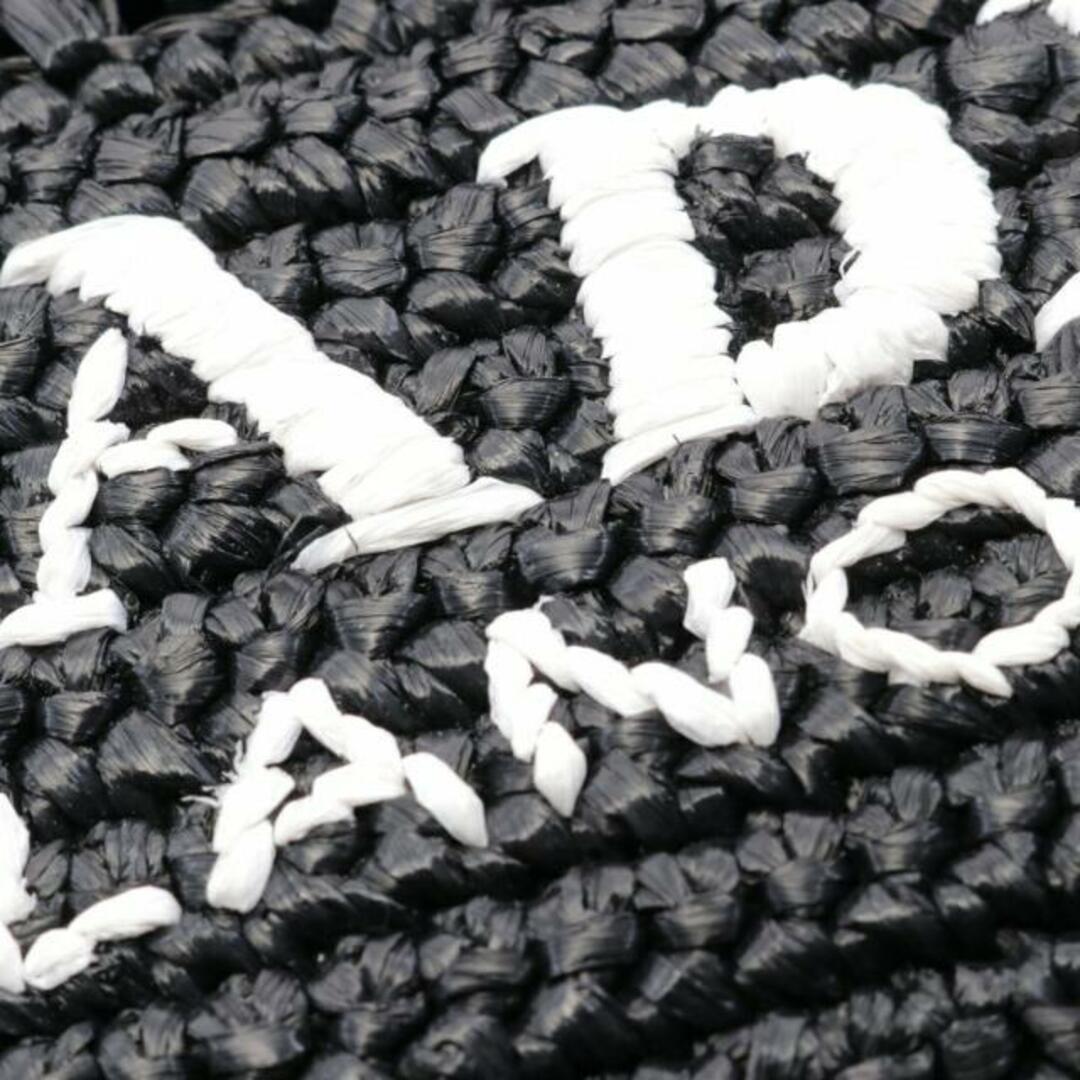 PRADA(プラダ)のRAFIA ショルダーバッグ トートバッグ ロゴ ラフィア ブラック レディースのバッグ(トートバッグ)の商品写真