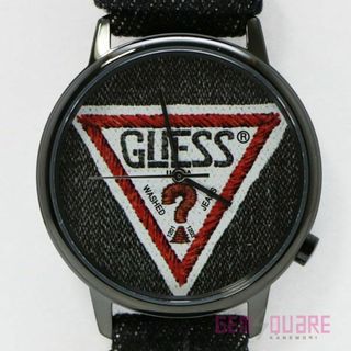 ゲス(GUESS)のGUESS ゲス オリジナルズシリーズ ブラックデニム 腕時計 未使用品 V1014M2(腕時計(アナログ))