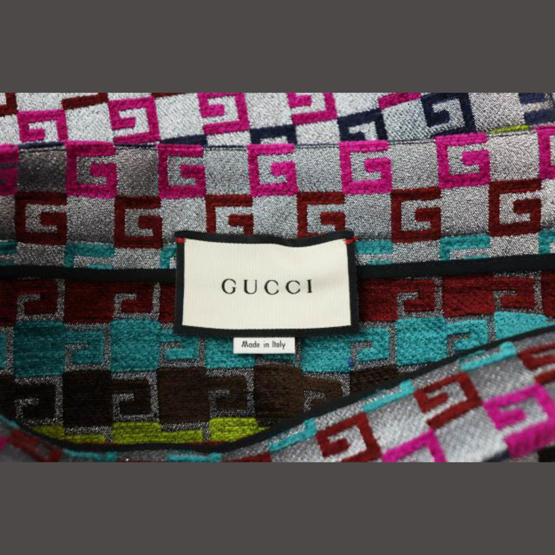 Gucci(グッチ)のグッチ GUCCI GG シグネチャー ルレックス ベルベット ロング スカート レディースのスカート(ロングスカート)の商品写真