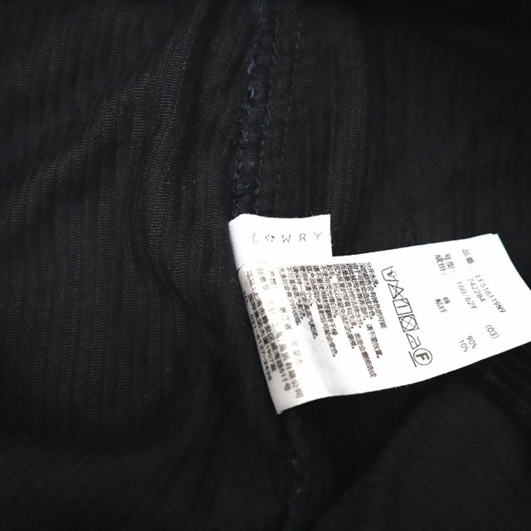 LOWRYS FARM(ローリーズファーム)のローリーズファーム コットン コーデュロイ 台形 スカート M ブラック レディースのスカート(ミニスカート)の商品写真