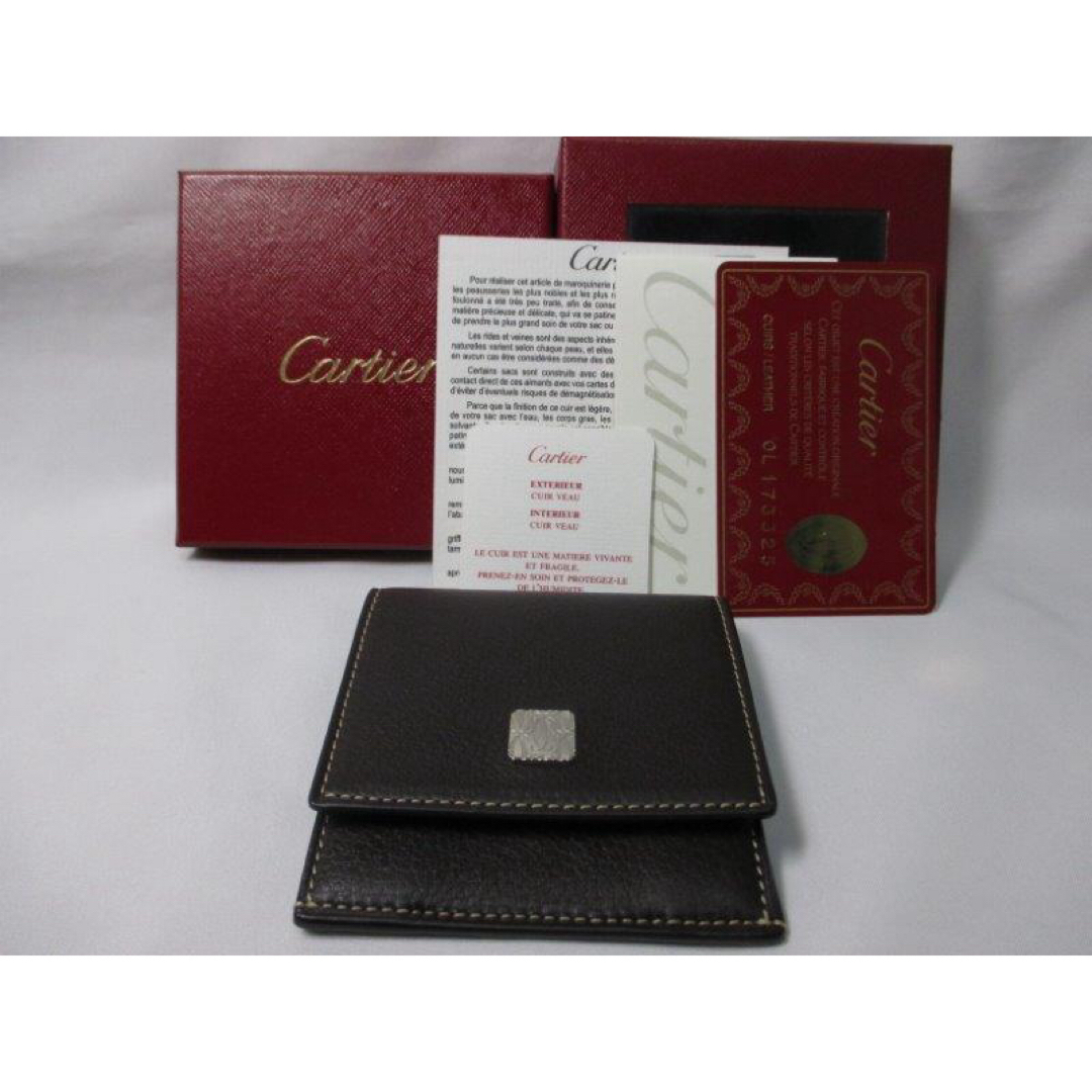 Cartier(カルティエ)の新品 カルティエ コインケース レザー ブラウン ラッピングOK♪ メンズのファッション小物(コインケース/小銭入れ)の商品写真