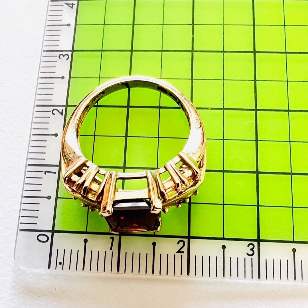 K10 ガーネット   シトリン リング レディースのアクセサリー(リング(指輪))の商品写真