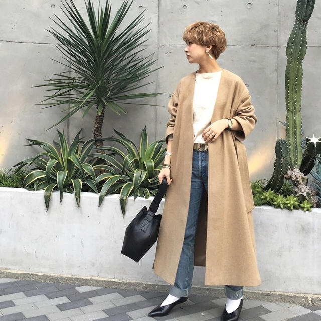 Collarless Gown Coat ガウンコート 完売