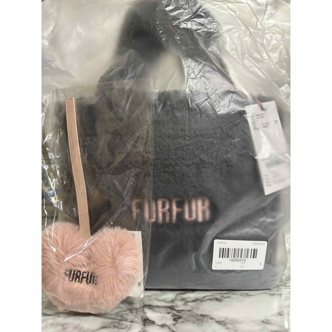 fur fur(ファーファー)のfurfur エコファートートバッグ　CGRY  チャコールグレー レディースのバッグ(トートバッグ)の商品写真