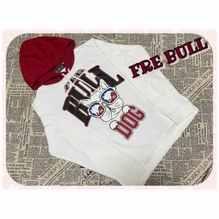 【FRE BULL】フレブル ♥ スウェットパーカー《Lサイズ》(パーカー)