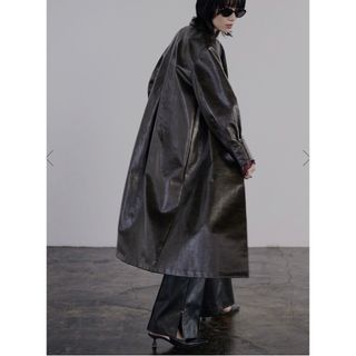 アメリヴィンテージ(Ameri VINTAGE)の新品＊Ameri CRASH FAKE LEATHER COAT(ロングコート)