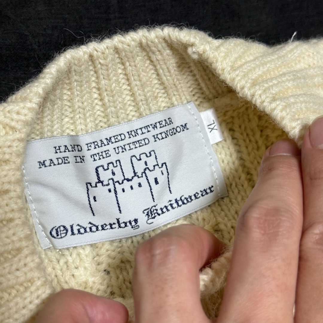 OLD DERBY KNITWEAR アランニットベスト サイズXL レディースのトップス(ニット/セーター)の商品写真