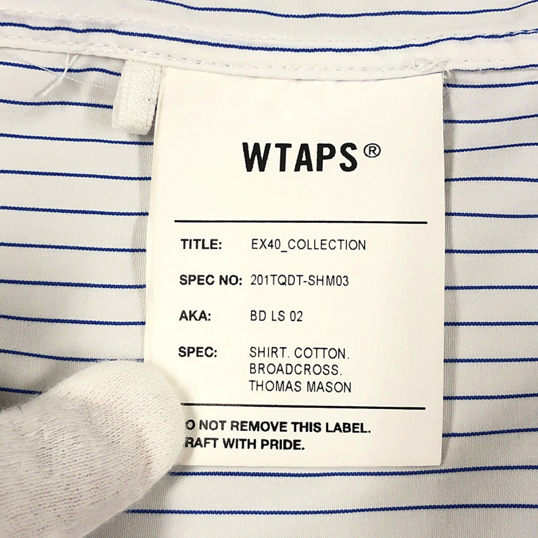 W)taps - WTAPS ダブルタップス 20SS BD LS 02 SHIRT COTTON