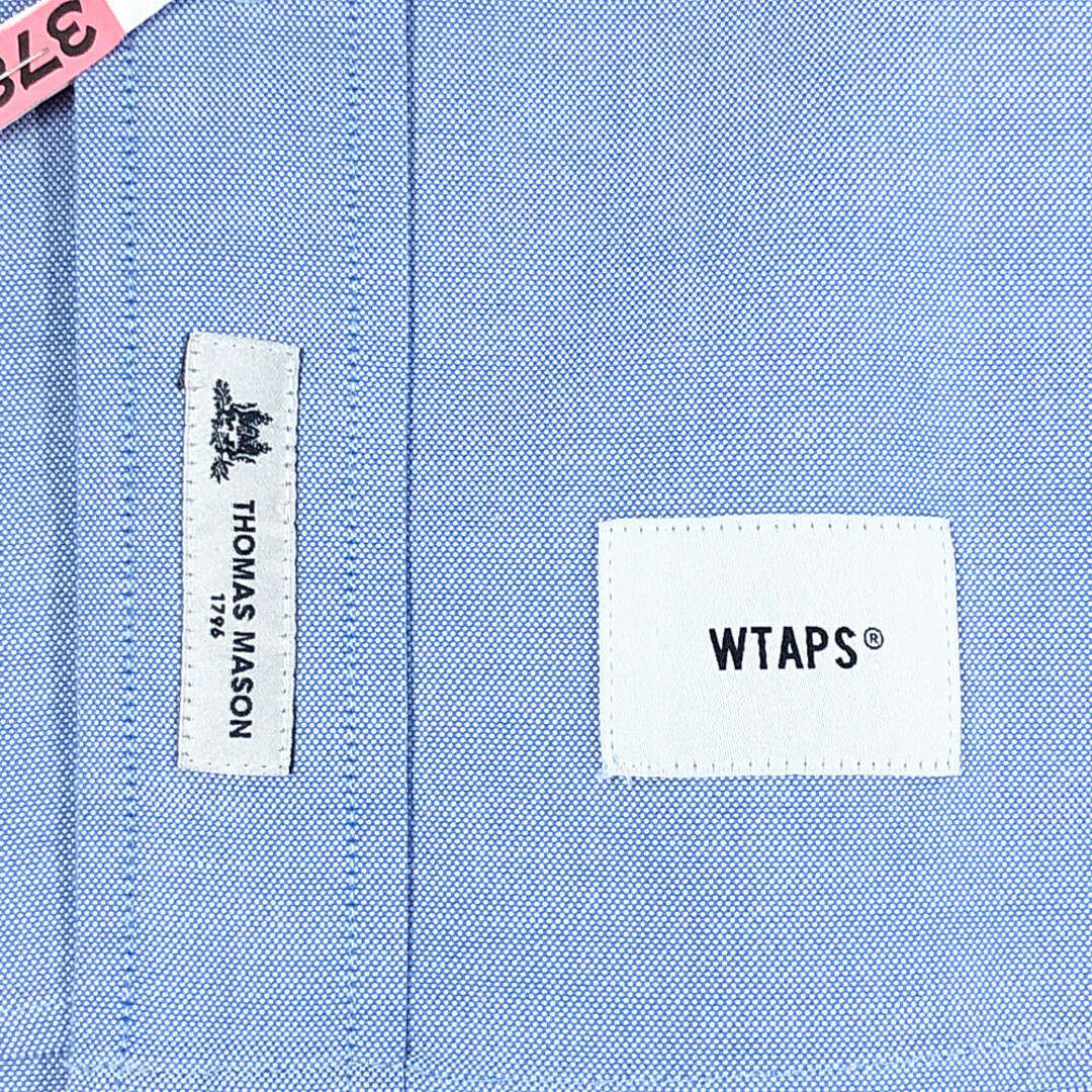 W)taps(ダブルタップス)のWTAPS ダブルタップス 20SS BD LS 01 SHIRT COTTON OXFORD THOMAS MASON オックスフォード シャツ 青 サイズ4 正規品 / 32751 メンズのトップス(シャツ)の商品写真