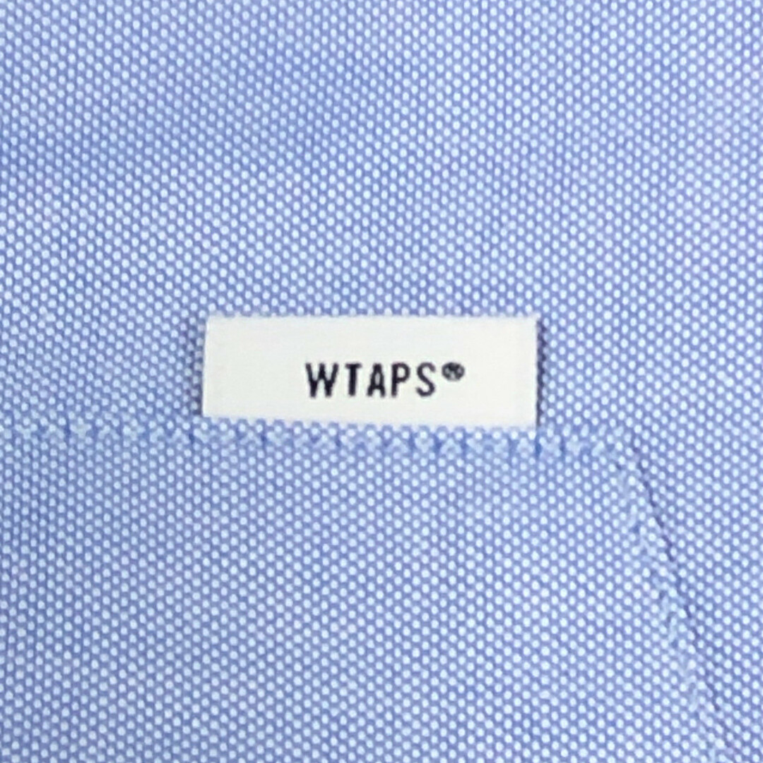 W)taps(ダブルタップス)のWTAPS ダブルタップス 20SS BD LS 01 SHIRT COTTON OXFORD THOMAS MASON オックスフォード シャツ 青 サイズ4 正規品 / 32751 メンズのトップス(シャツ)の商品写真