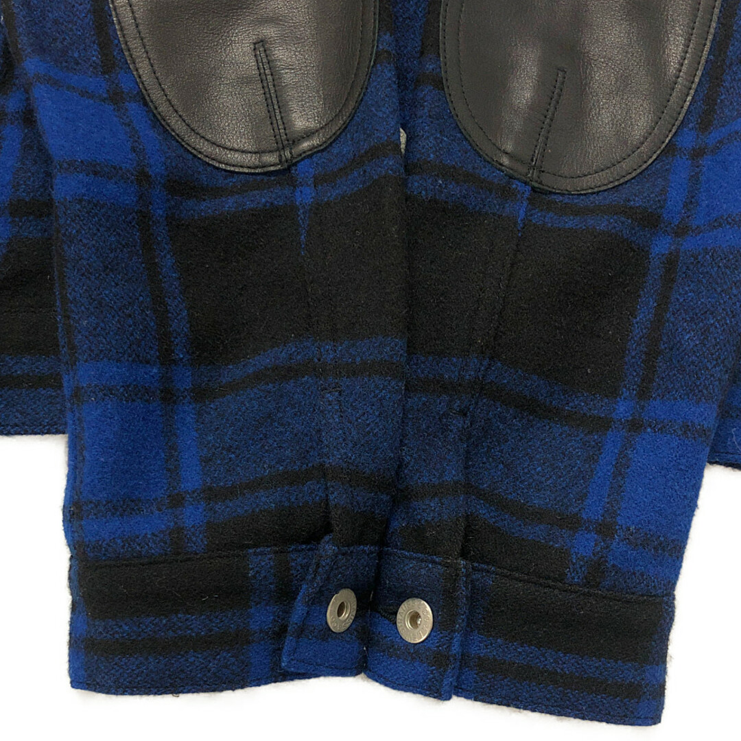 JUNYA WATANABE COMME des GARCONS(ジュンヤワタナベコムデギャルソン)のJUNYA WATANABE MAN COMME des GARCONS×LEVIS リーバイス WT-J918 3rd型 レザーエルボーパッチ ウールチェック ジャケット 正規品 / 32870 メンズのジャケット/アウター(その他)の商品写真