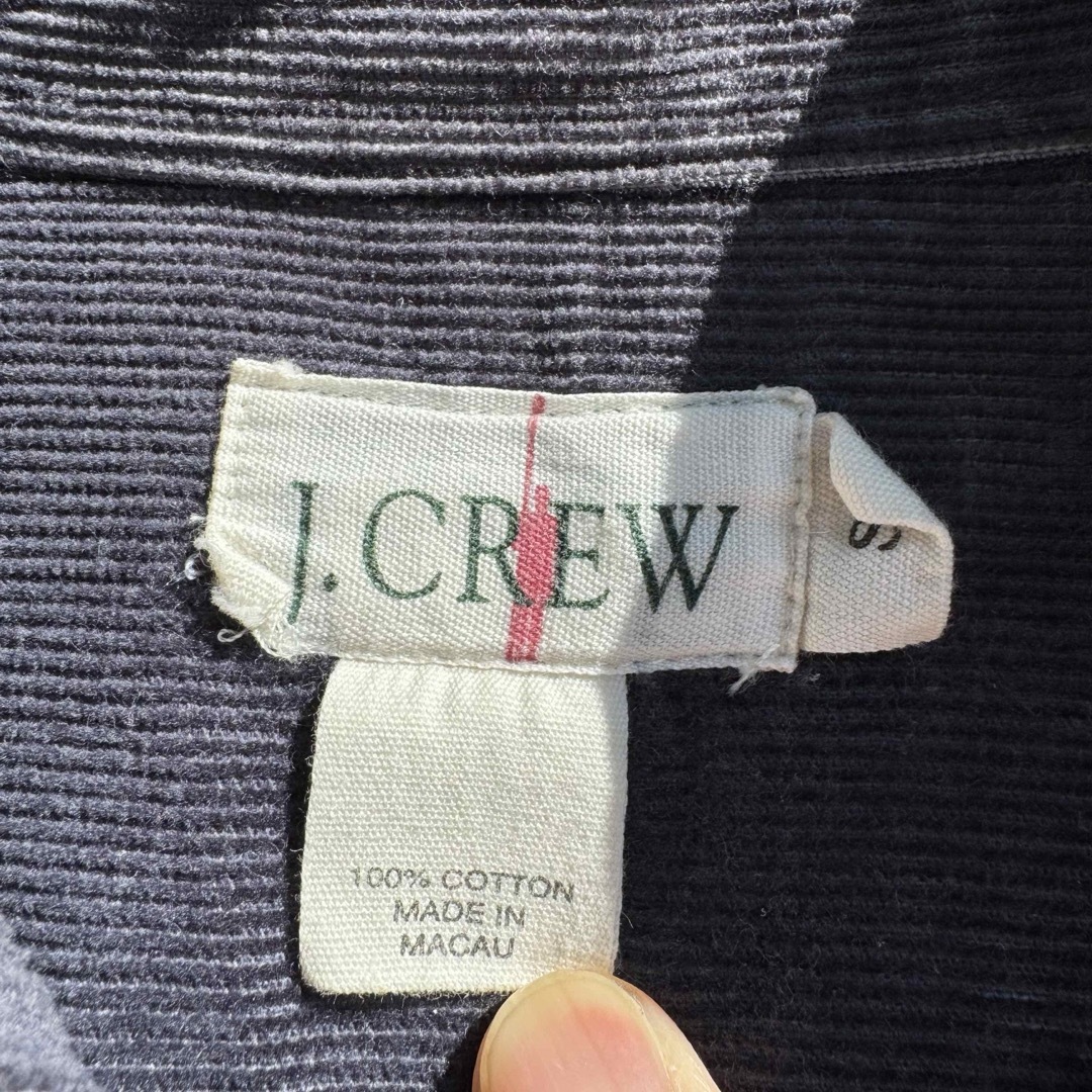 90年代 J.CREW コーデュロイ BDシャツ 巨人タグ ネイビーjcrew