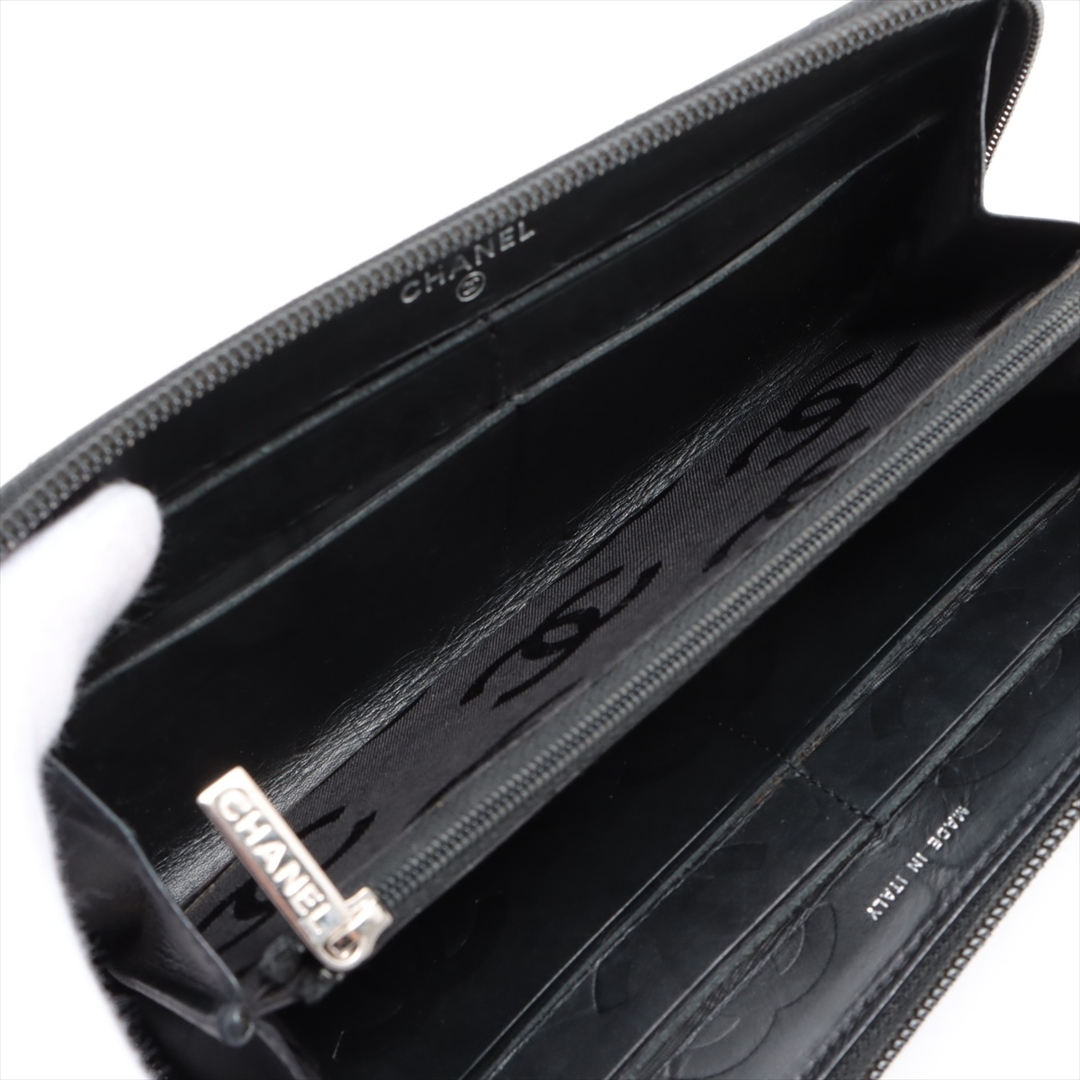 CHANEL(シャネル)のシャネル  ラムスキン  ブラック レディース 長財布 レディースのファッション小物(財布)の商品写真