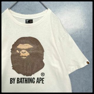 着丈66a bathing ape 大猿ロゴロンT 長袖Tシャツ　カットソー