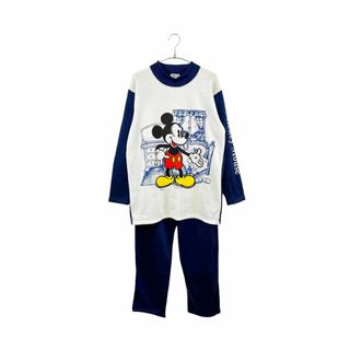 90‘s DIA CLUB Mickey set up ダイヤクラブ ミッキーマウス セットアップ スウェット サイズL ホワイト ネイビー ヴィンテージ 8(スウェット)