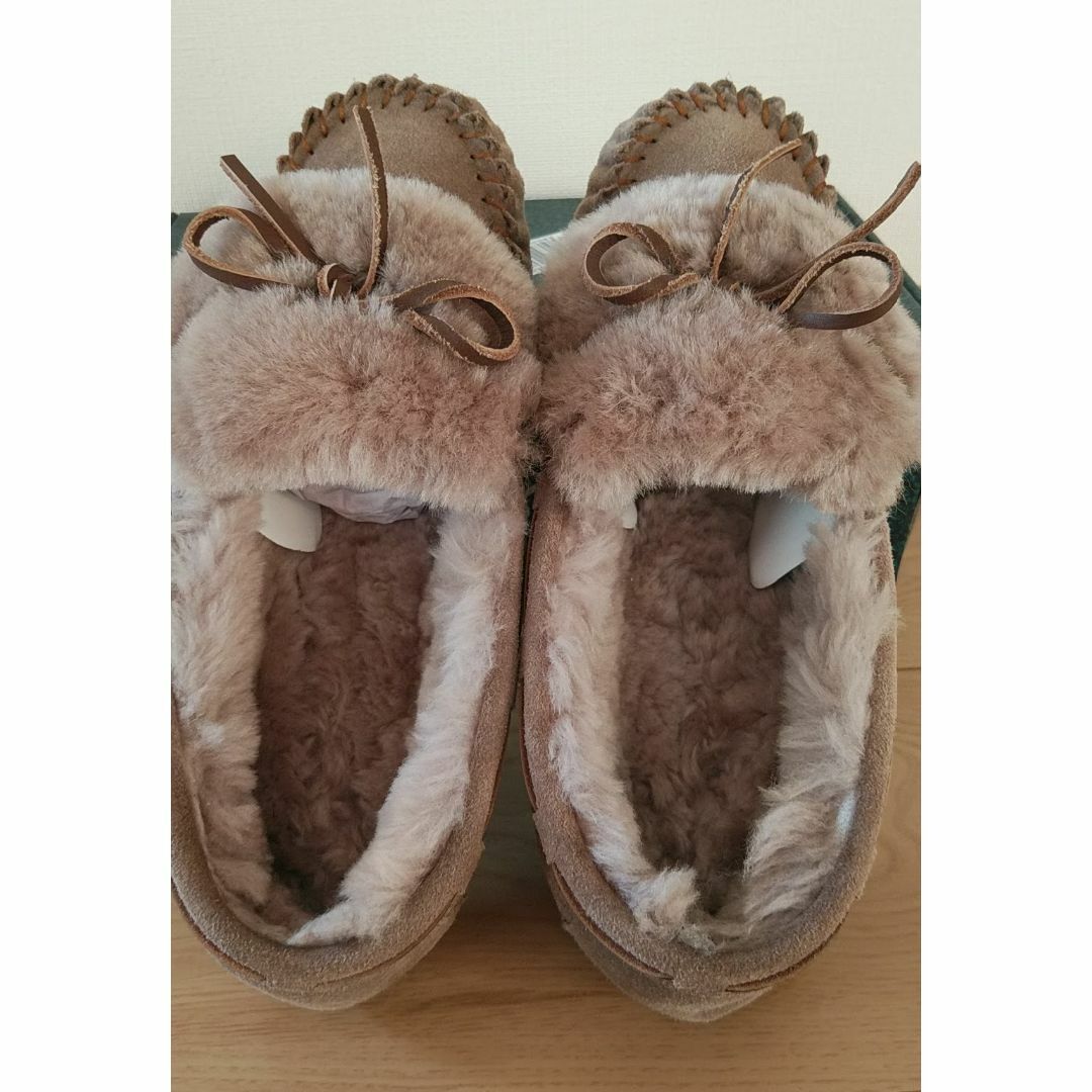 EMU(エミュー)のEMU モカシン Amity Cuff Mushroom 25cm☆USED レディースの靴/シューズ(スリッポン/モカシン)の商品写真
