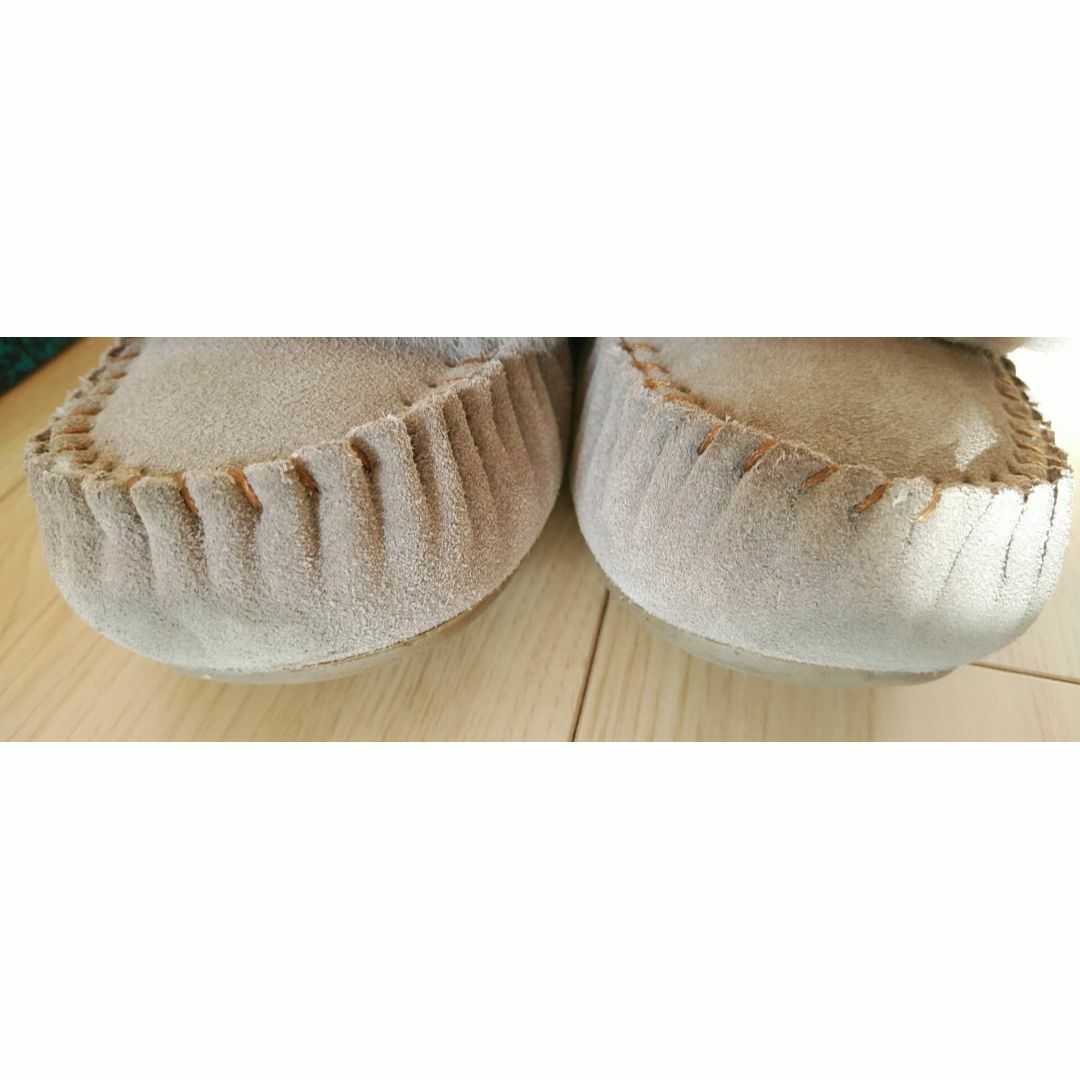 EMU(エミュー)のEMU モカシン Amity Cuff Mushroom 25cm☆USED レディースの靴/シューズ(スリッポン/モカシン)の商品写真