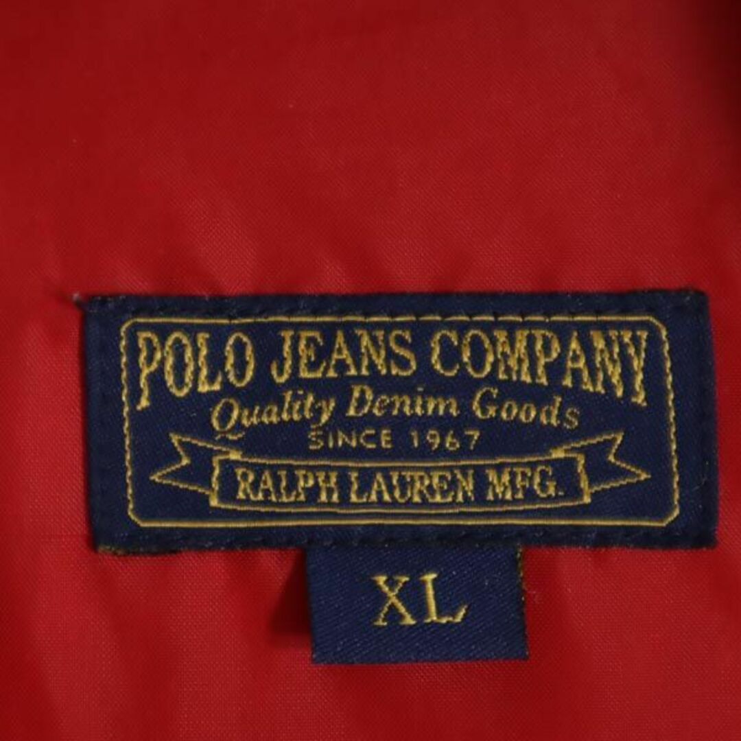 ダウンジャケットサイズ表記ポロジーンズカンパニー ダウンジャケット XL 赤 POLO JEANS COMPANY レディース  【231207】