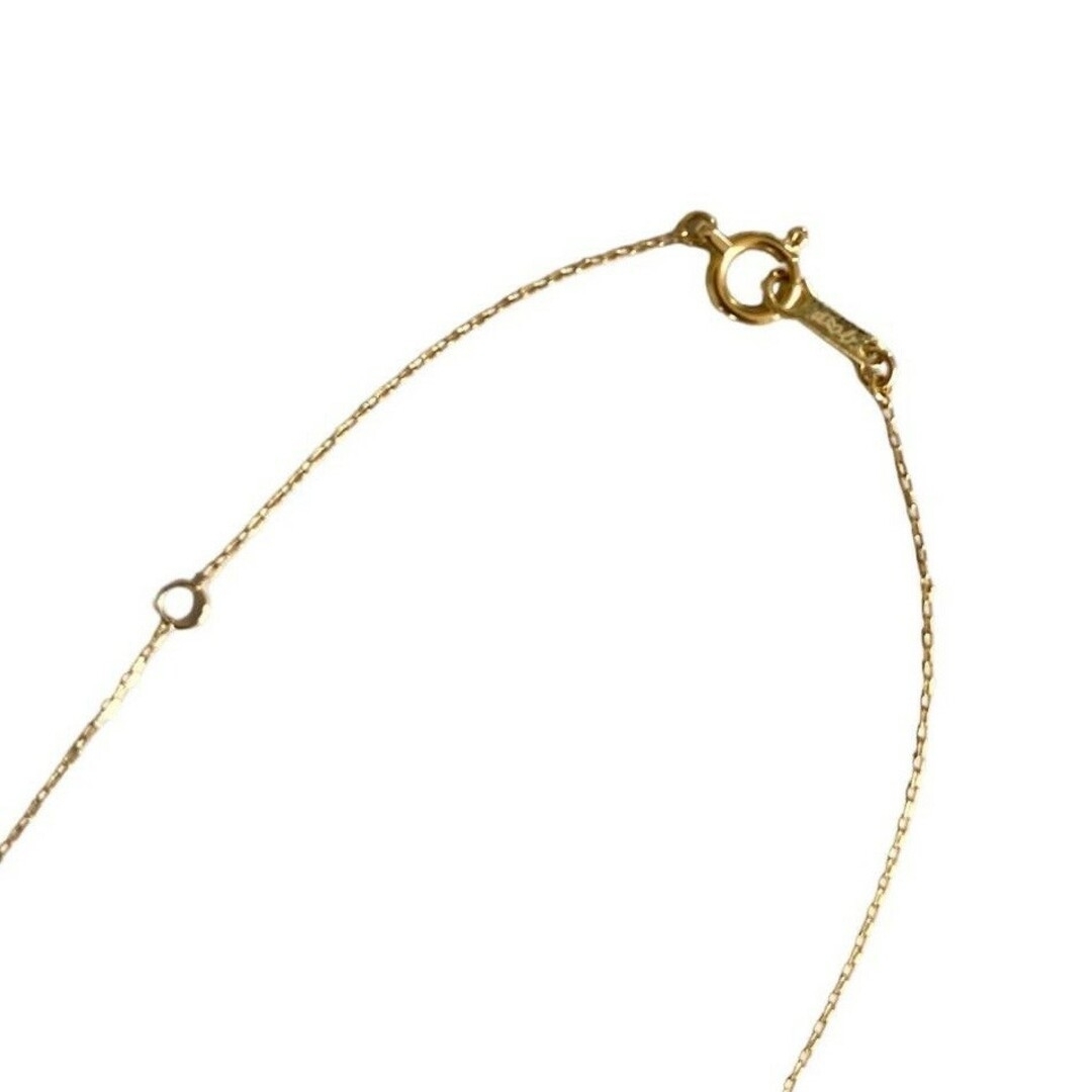 ダイヤモンド美品 箱あり AHKAH ティア ネックレス 18K ダイヤ イエローゴールド