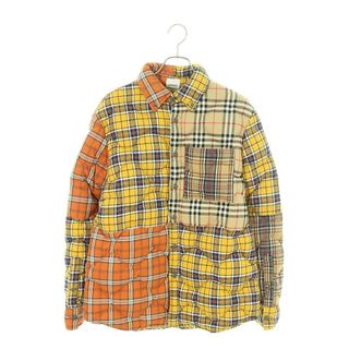 バーバリー(BURBERRY)のバーバリー  19AW  4559823 コントラストチェックキルティングダウンジャケット メンズ XS(ダウンジャケット)