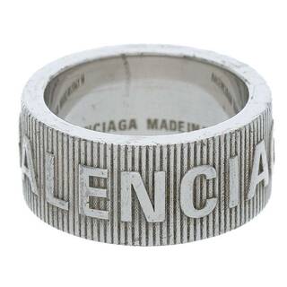 バレンシアガ(Balenciaga)のバレンシアガ ロゴデザインシルバーリング メンズ 14号(リング(指輪))