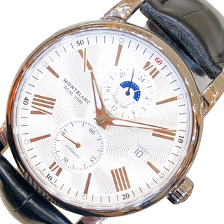 モンブラン(MONTBLANC)の　モンブラン MONT BLANC デュアルタイム 114857 ステンレススチール メンズ 腕時計(その他)