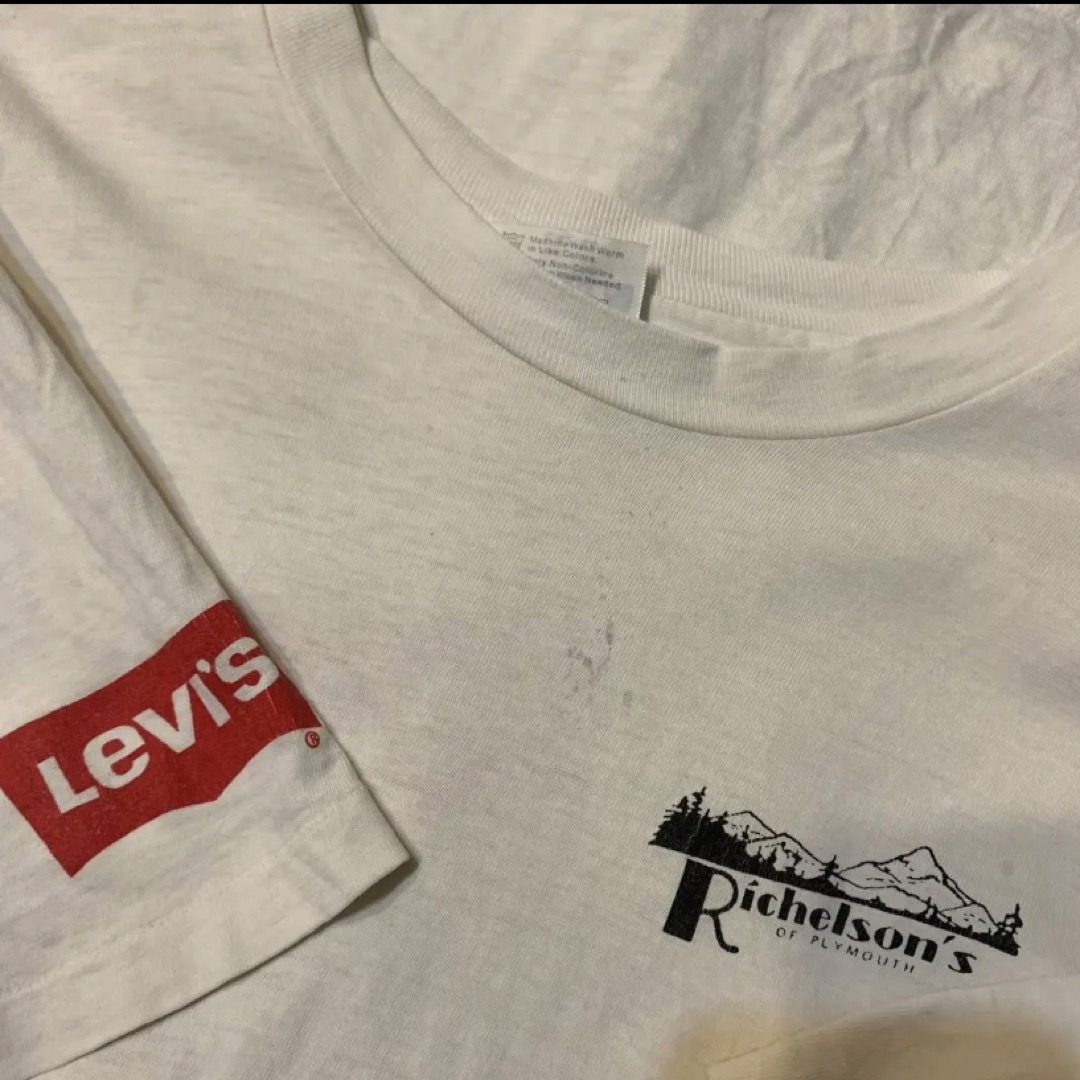 Levi's(リーバイス)のヴィンテージ　リーバイス　Tシャツ　白　古着　フォトT Levi's アメカジ メンズのトップス(Tシャツ/カットソー(半袖/袖なし))の商品写真