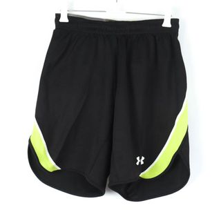 アンダーアーマー ショートパンツ ハーフパンツ バイカラー スポーツウエア メンズ SMサイズ ブラック×イエロー UNDER ARMOUR(ショートパンツ)