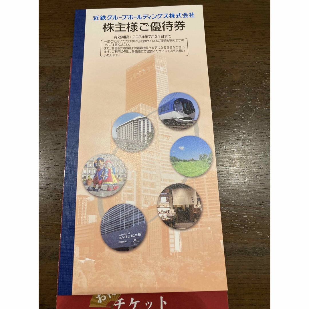 近鉄百貨店(キンテツヒャッカテン)の近鉄電車優待乗車券 チケットの乗車券/交通券(鉄道乗車券)の商品写真