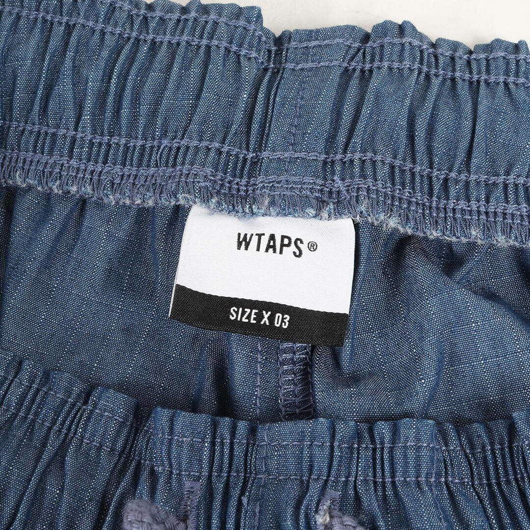 W)taps(ダブルタップス)の美品 WTAPS ダブルタップス パンツ サイズ:L 22SS リップストップ デニム イージー パンツ SEAGULL 03 TROUSERS NYCO. RIPSTOP. DENIM インディゴ ブルー【メンズ】【中古】 メンズのパンツ(デニム/ジーンズ)の商品写真