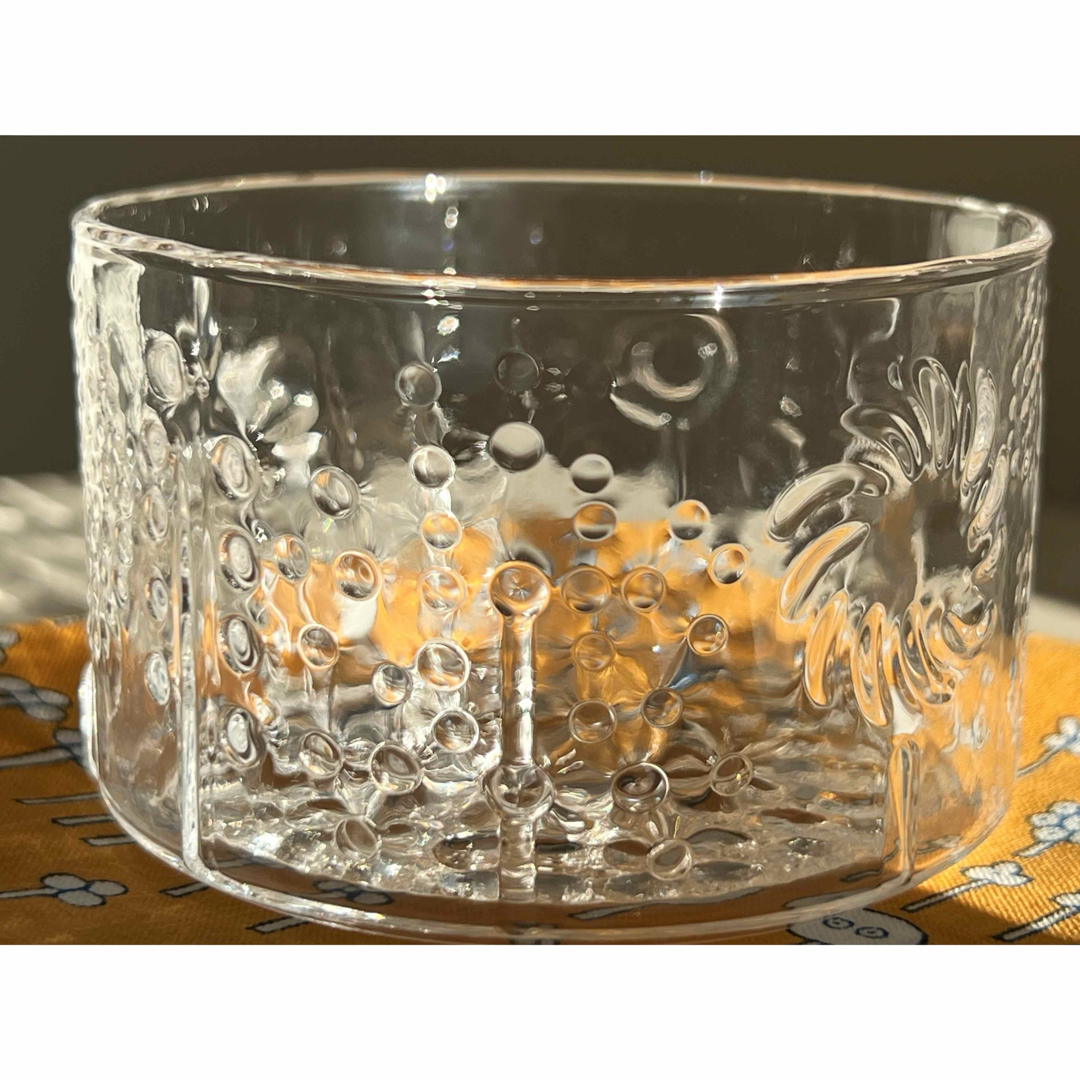 iittala - 未使用品 復刻版 フローラ ボウル 80mm クリア 布付き iittala - 未使用品 復刻版 フローラ ボウル 80mm クリア 布付き