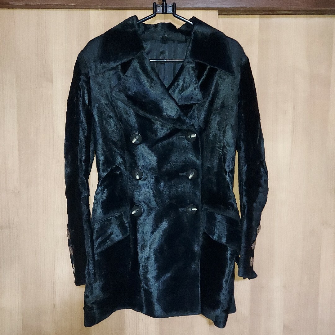 NOVESPAZIO(ノーベスパジオ)のフェイクファー　ブラックコート ノーベスパジオ レディースのジャケット/アウター(毛皮/ファーコート)の商品写真