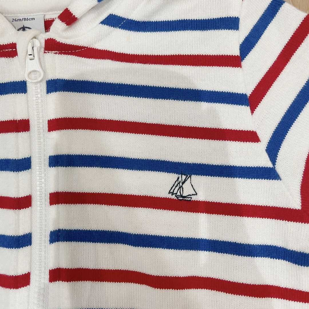 PETIT BATEAU(プチバトー)のプチバトー　パーカ　24m 86cm キッズ/ベビー/マタニティのキッズ服男の子用(90cm~)(ジャケット/上着)の商品写真