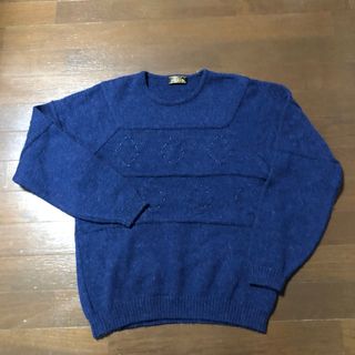 パリス(PARIS)の【美品】Parisパリス／レディース　ニットセーター　ネイビー　フリーサイズ(ニット/セーター)