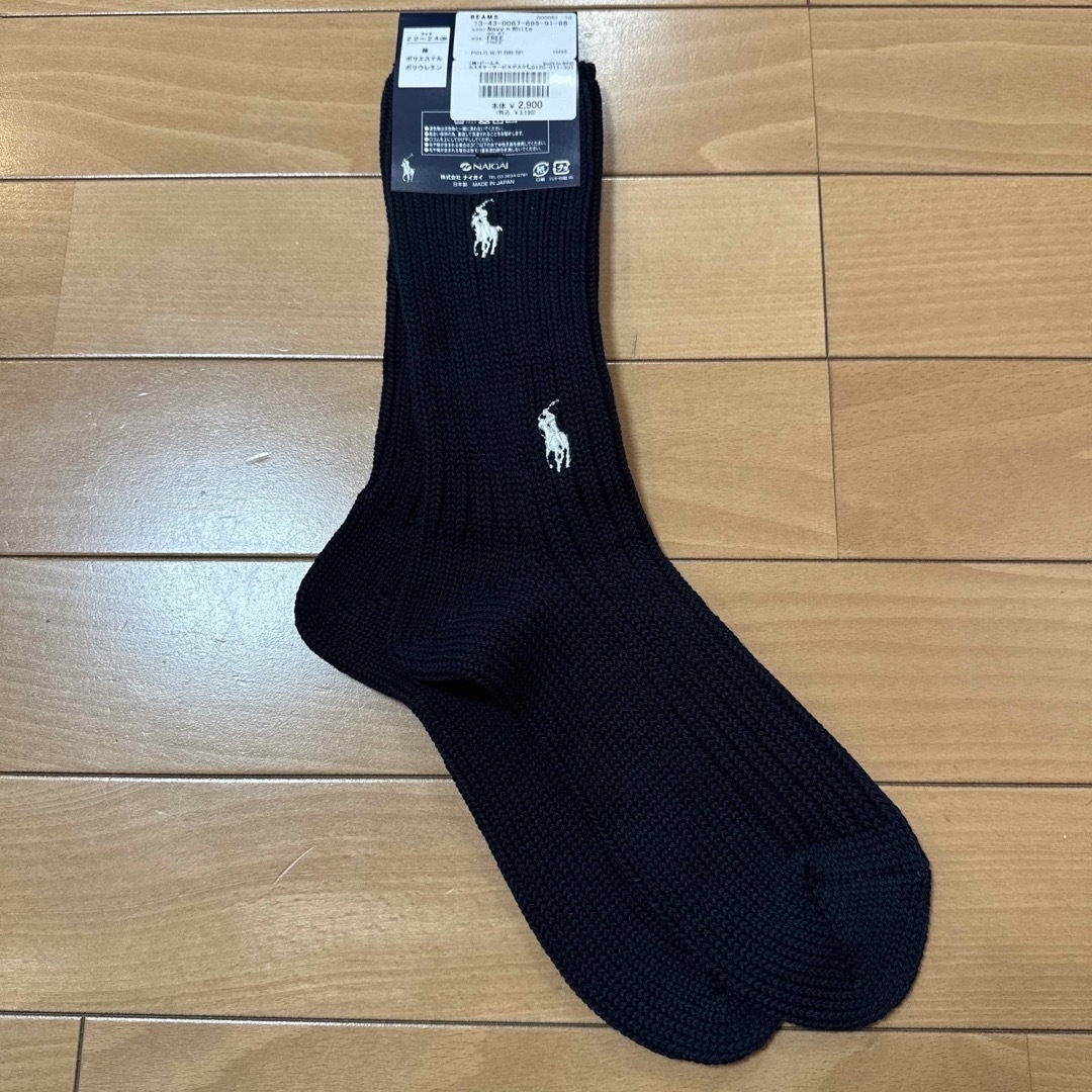 POLO RALPH LAUREN(ポロラルフローレン)の新品　ビームスボーイ別注　ポロラルフローレン　レディースソックス　ダブルポニー レディースのレッグウェア(ソックス)の商品写真