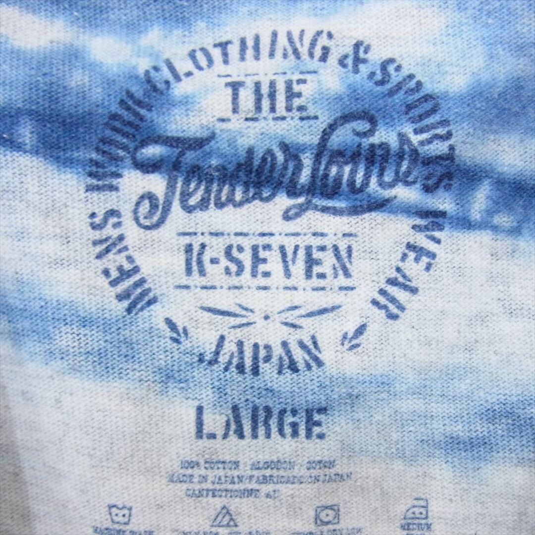 TENDERLOIN(テンダーロイン)のTENDERLOIN テンダーロイン T-TEE TIE DYE LONG タイダイ クルーネック ロングスリーブ ポケット付き 長袖 Tシャツ ブルー系 L【中古】 メンズのトップス(Tシャツ/カットソー(七分/長袖))の商品写真