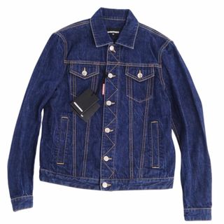 美品 ディースクエアード DSQUARED2 ジャケット デニムジャケット コットン アウター メンズ イタリア製 44(S相当) ブラック