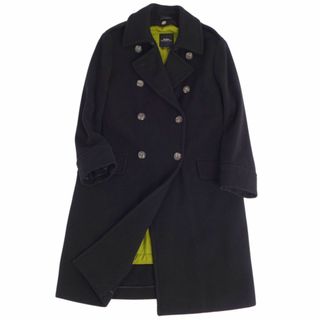 マックスマーラ(Max Mara)の美品 マックスマーラ Max Mara WEEKEND コート トレンチコート ウール ツイード 中綿ライナー付き アウター レディース  42(M~L相当) ブラック(トレンチコート)